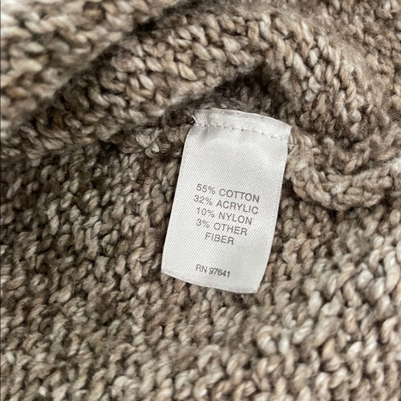 J Jill Fair Isle Southwest Nordic Knit Chunky Cozy brown pullover sweater size M - Picture 11 of 12